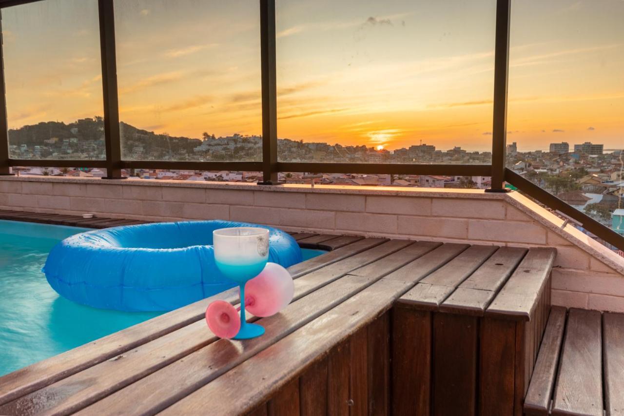Cobertura Pe Na Areia Com Piscina Privativa E Vista Mar Na Praia Dos Anjos, Arraial Do Cabo, Para Ate 8 Pessoas Exterior foto